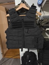 Gilet Porte Plaque Police Gendarmerie Sécurité  Combat Armée Survie Airsoft 