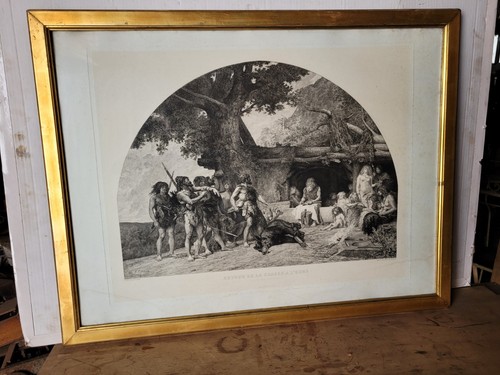 Tableau retour la chasse - de,