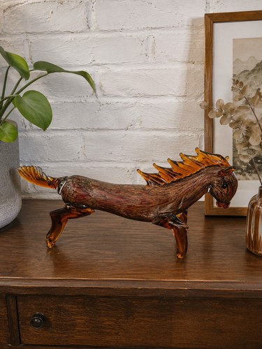 Cheval verre art italien - en,