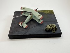 Diorama WW1 Aerodrome  Biplan Allemand 1/72 . Pro Painted