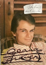 Claude François AUTOGRAPHE Belle carte dédicace signée Signature Cloclo