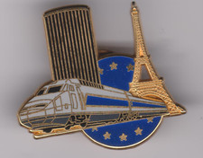Pin's TGV Ballard - Combes la Ville - doré l'or fin