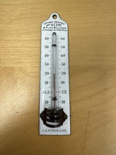 Plaque Émaillée Propreté Thermomètre Publicitaire C.1900