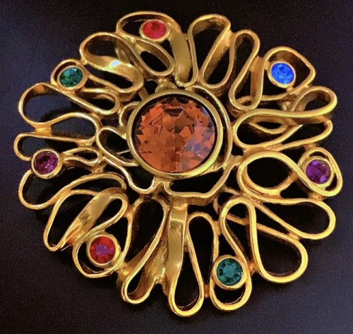 Vintage broche pendentif yves - vintage,