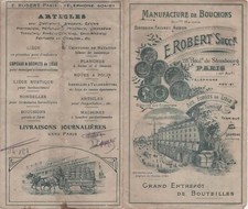 Publicité - Manufacture de Bouchons - ROBERT - Aux Forçets de Liège de Tunisie -