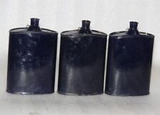 Bouteille D'Eau En Émail Bleu Vintage Ancienne Collection 3 Pièces Indien