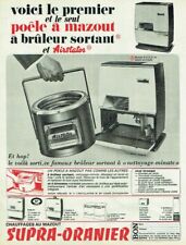 Publicité Advertising 1120 1966 poele  mazout Airstator  Supra - Oranier bruleur