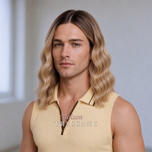 Perruque homme blond courte - perruque,