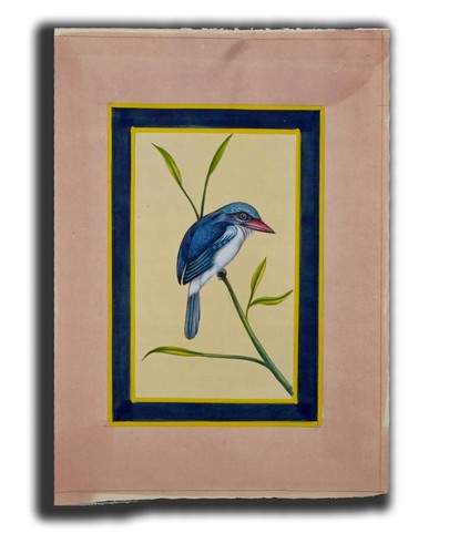 Peinture miniature oiseau