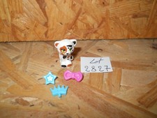 #2827# LEGO FRIENDS ANIMAL 1 FIGURINE CHAT BLANC TACHE MARRON & NOIR ACCESSOIRES