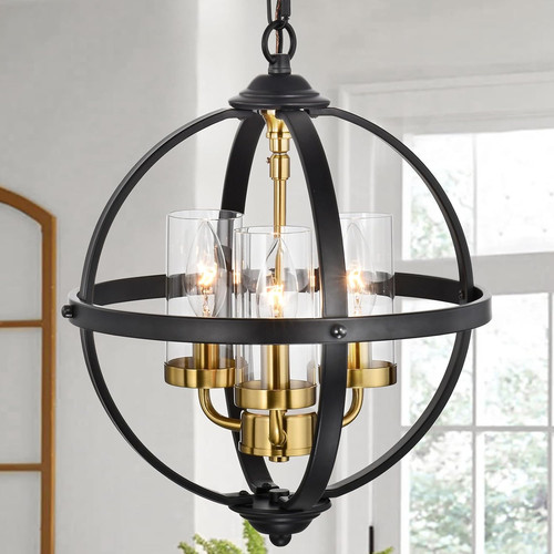 Rustic chandelier - rustic, 14"