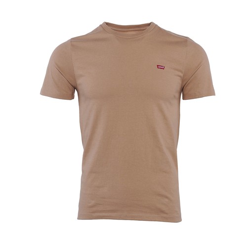 Levi men beige crew neck - beige,