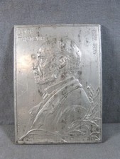 Médaille plaque Louis Pasteur