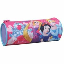 Trousse Scolaire Stylo Crayon Princesse Disney Ronde un Compartiment Neuf 20cm