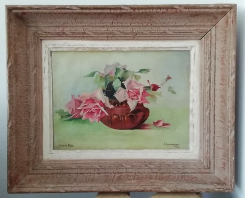 Tableau ancien huile - ancien, nature
