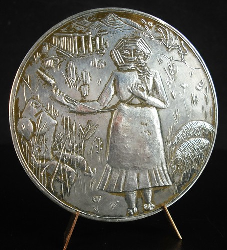 Médaille grèce paysanne - médaille,