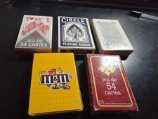 Lot De 5 Jeux De 54 Cartes 
