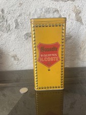 Boite ancienne tôle lithographiée - H COSTE - Biscottes  - CASSETTE