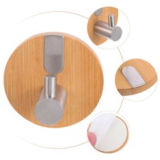  2 Pcs Porte Manteau Bambou Titulaire Du Chapeau Crochets Utilitaires