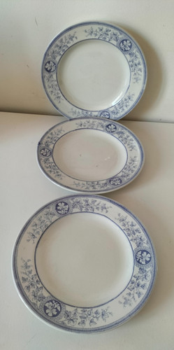Trio assiettes anglaises - d’assiettes,