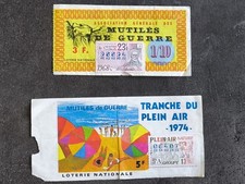 LOT 2 BILLET LOTO LOTERIE