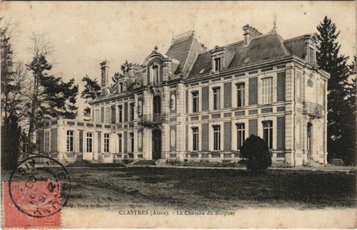 Cpa clastres chateau du - le,