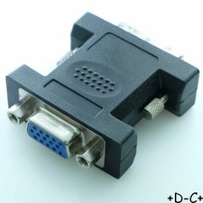 Adaptateur DVI 12+5 mâle vers VGA 15 broches femelle