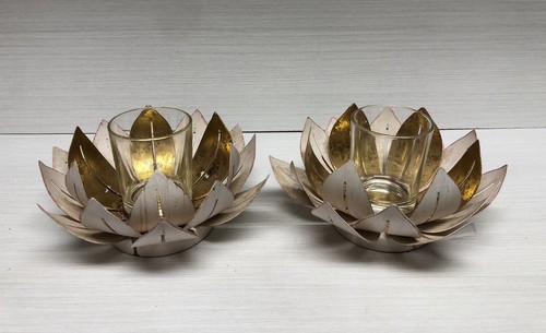Partylite gilded lotus votive - gilded,