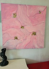 tableau art contemporain 100x100cm