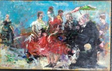 Huile sur panneau 40 Cm X 25