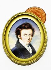 Maison De Poupée Cadre Ovale Image D'Un Homme Miniature Art 1:12 T2 TUMDEE