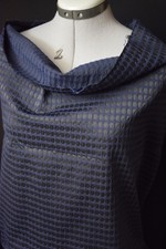 Orla Kiely. Merveilleux  jacquard stretch façonné noir marine