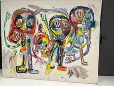 THOMA L TRES GRANDE TOILE SUR CHASSIS