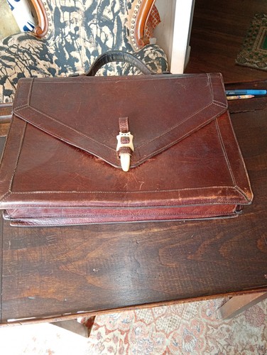 Cartable cuir vintage - cuir, style