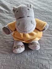 doudou  hippopotame influx robe orange 28 Cm