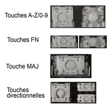 Touche de Clavier Français pour HP Envy 15-AE 17-R 17-N / x360 M6-w 15-w SILVER