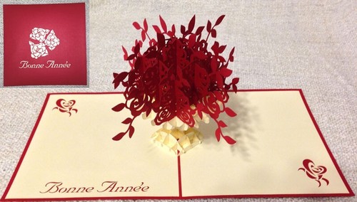 Carte voeux bouquet de - bouquet,