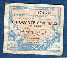 Nécessité - 50 Centimes 876439 Chambre de Commerce de Lyon 23ème Série Qualité T