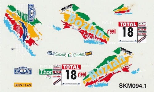 Decalcomanie decals rallye - decalcomanie,
