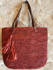 Sac Raphia Fait Main Crocheté