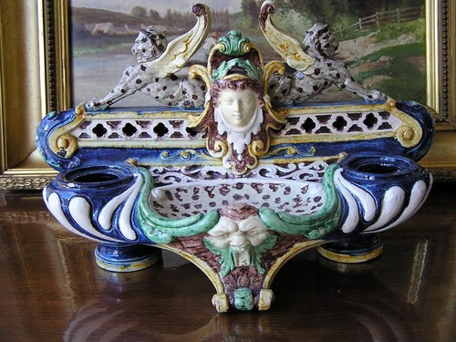 Rare grand encrier ancien - encrier,