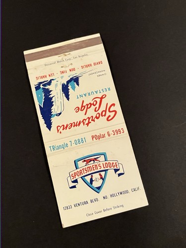 Vintage california matchbook - vintage,