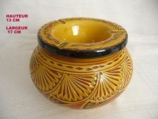 Grand cendrier géant en céramique  marocain-signé- comme neuf
