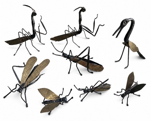 Rare série insectes en - 8,