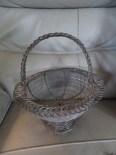 vintage ancien panier en fer