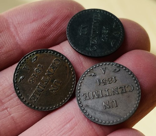 Lot monnaies un centime - lot,