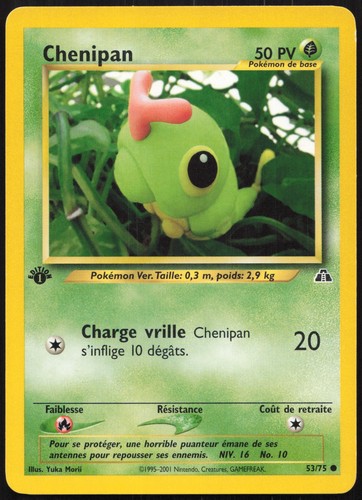 Carte pokémon chenipan - carte,