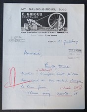 Billhead Facture 1959 ROUEN