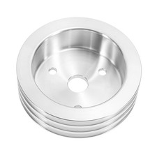 3 SWP Triple-Groove Short Water Pump Crank Pulley pour chevy SBC Small Block 265