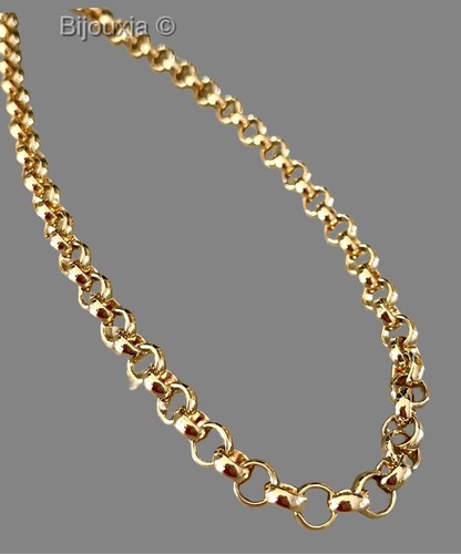 Collier maille jaseron 45cm - jaseron, en